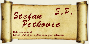 Stefan Petković vizit kartica